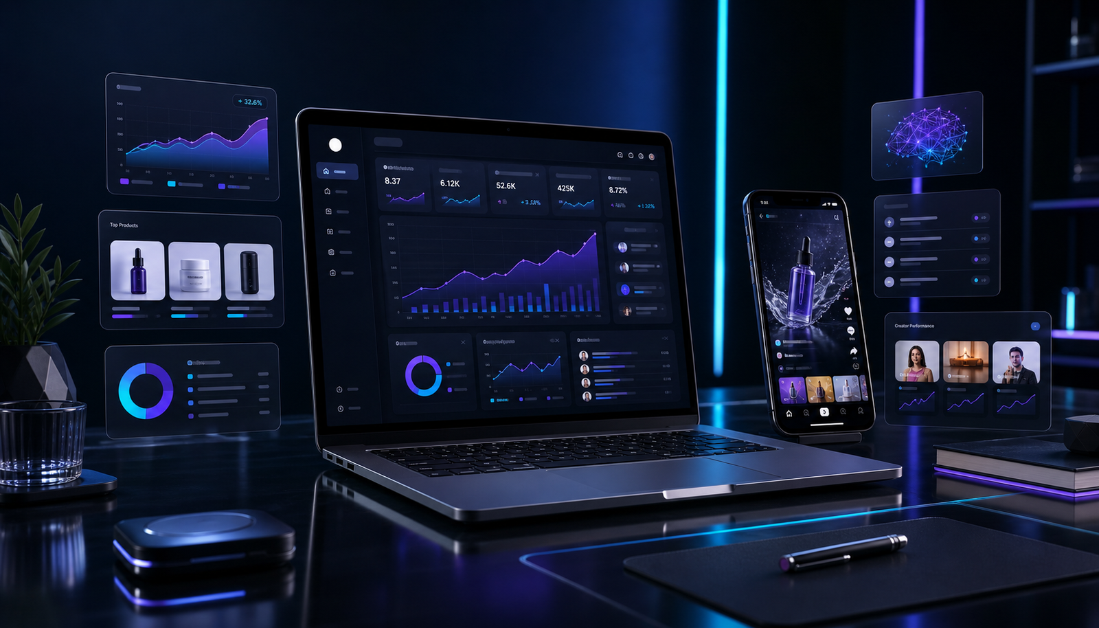 ShopScale AI commerce dashboard preview